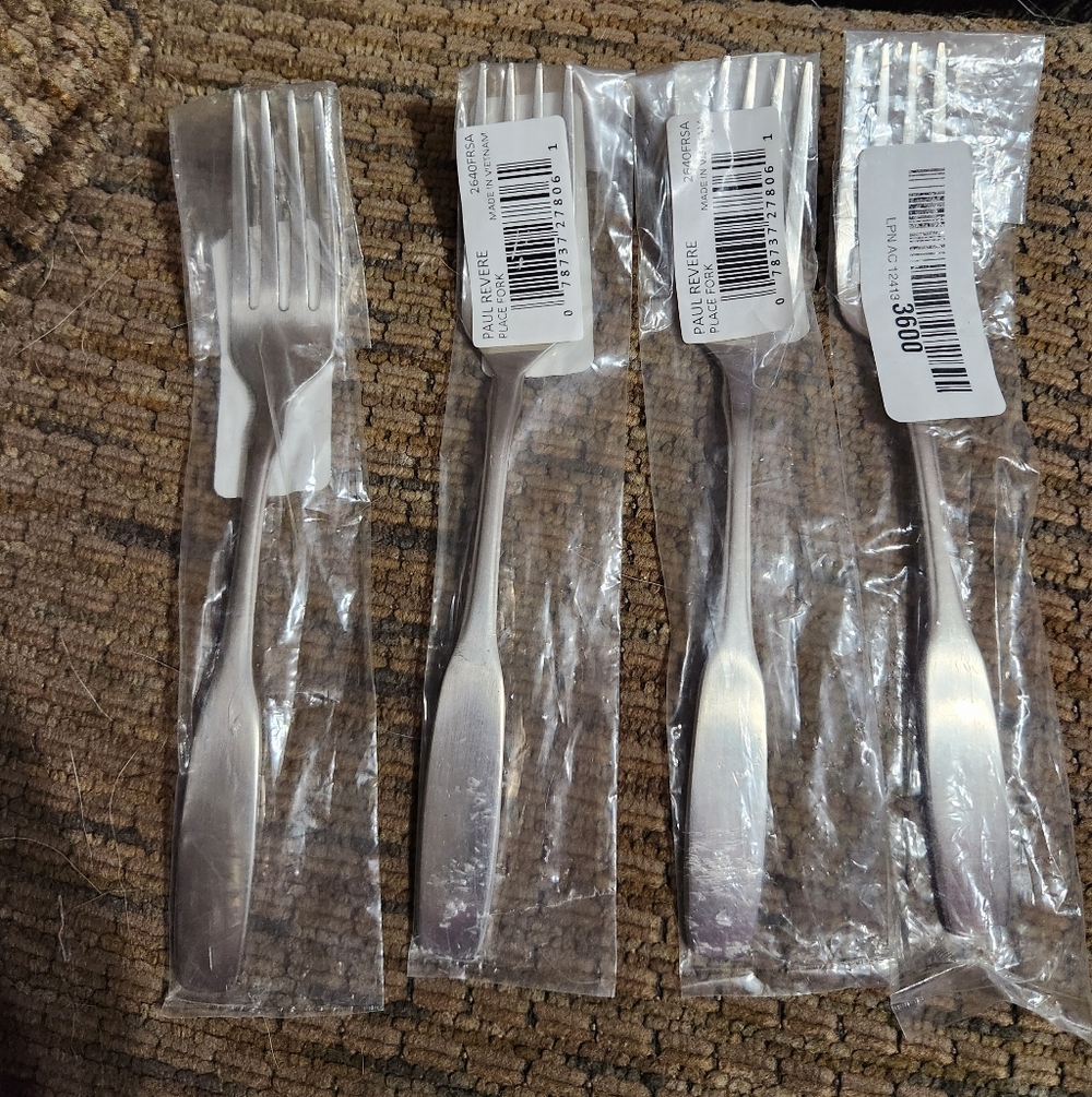 Oneida Paul Revere Dinner Forks Fine Flatware 4pcs